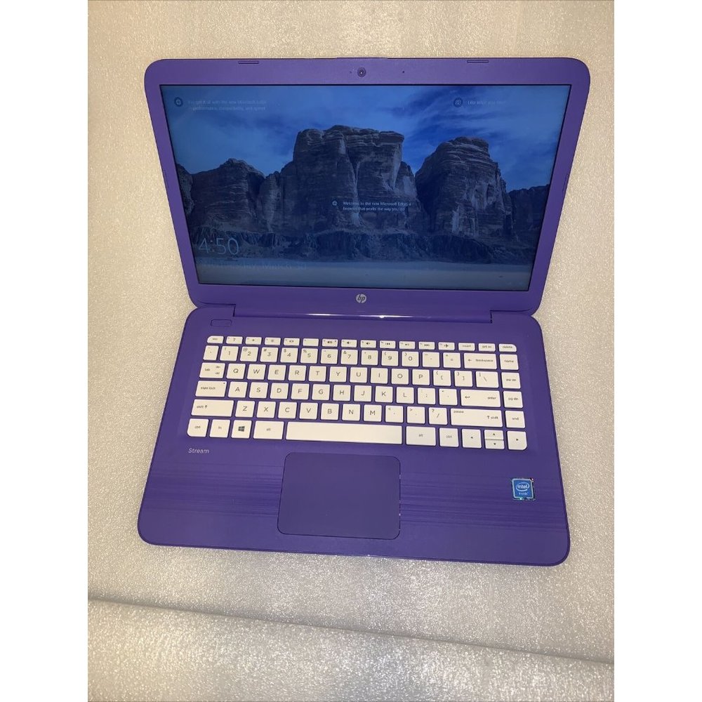 HP Stream 14-AX011DS 14 Inch 32GB Emmc 1.6GHZ 4GB RAM Cloud Book Laptop Win 10